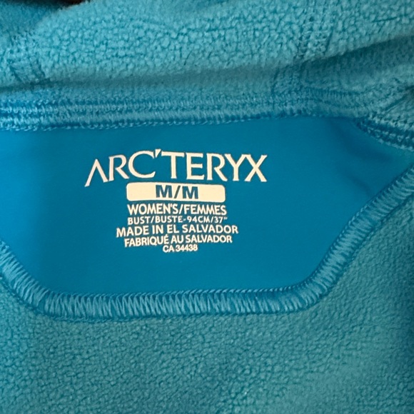 Women's Blue Arc'teryx Fleece Jacket Size Medium - Picture 2 of 5